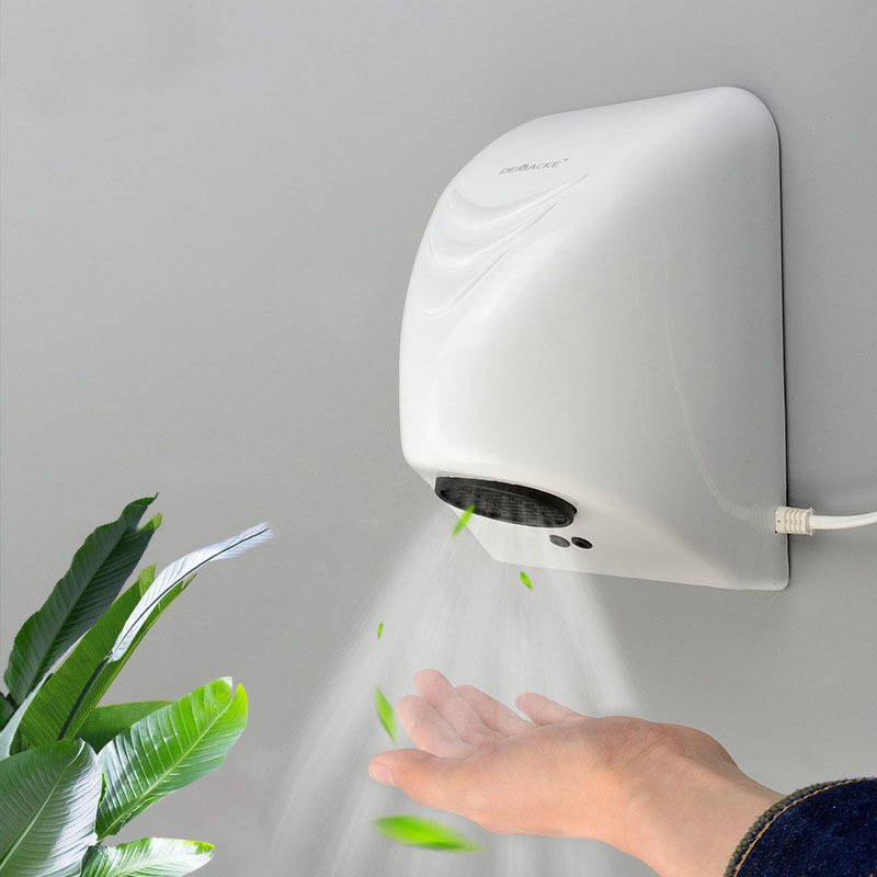 toilet electric wall mounted hand dryer automatic mini ABS bathroom hand dryer for hotel