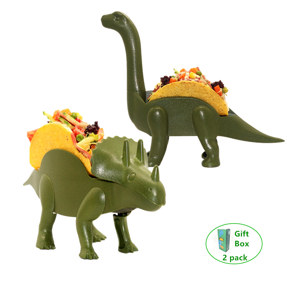 CHRT пользовательский цвет мини мексиканский Taco держатель стенд пластина DIY пластик дети Динозавр 2 Taco держатель