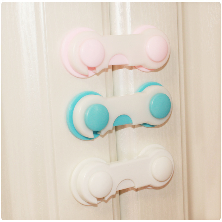 Fast Delivery Factory Price Anti Pinch Abs Plastic Baby Drawer Cabinet Cupboard Baby Refrigerator Child Proof Lock Safety