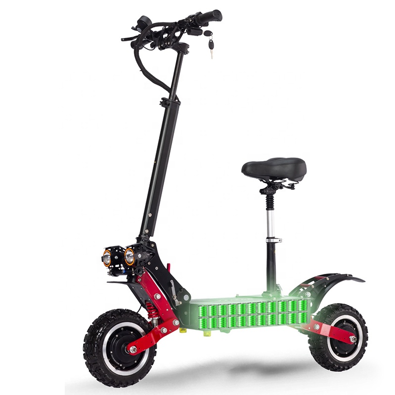 Janobike T85 складной электрический скутер два колеса купить взрослых Максимальная скорость 80-85 км/ч 11 дюймов надувной двойной привод 60V 6000W Ce