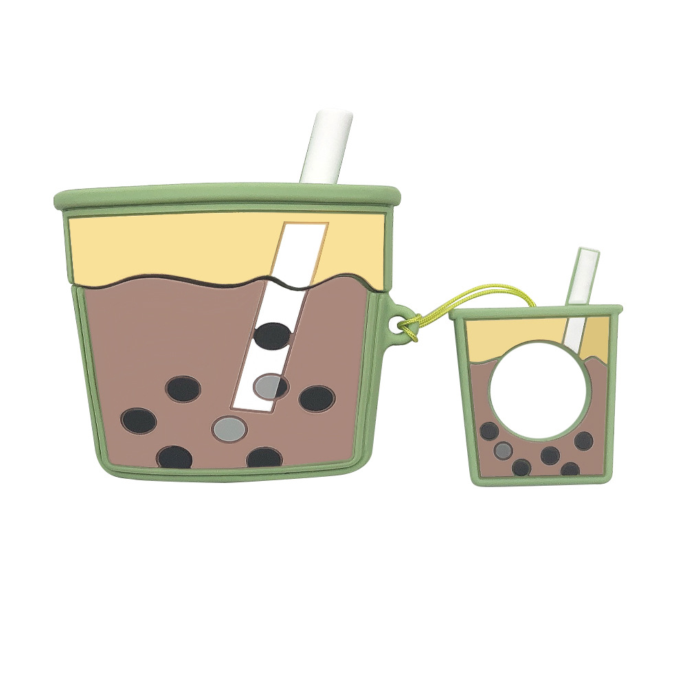 For AirPods Pro Case Cartoon Cute Soft Milk Bubble Tea Drink Bottle Earphone Protect Cover For Apple Airpods 3 case