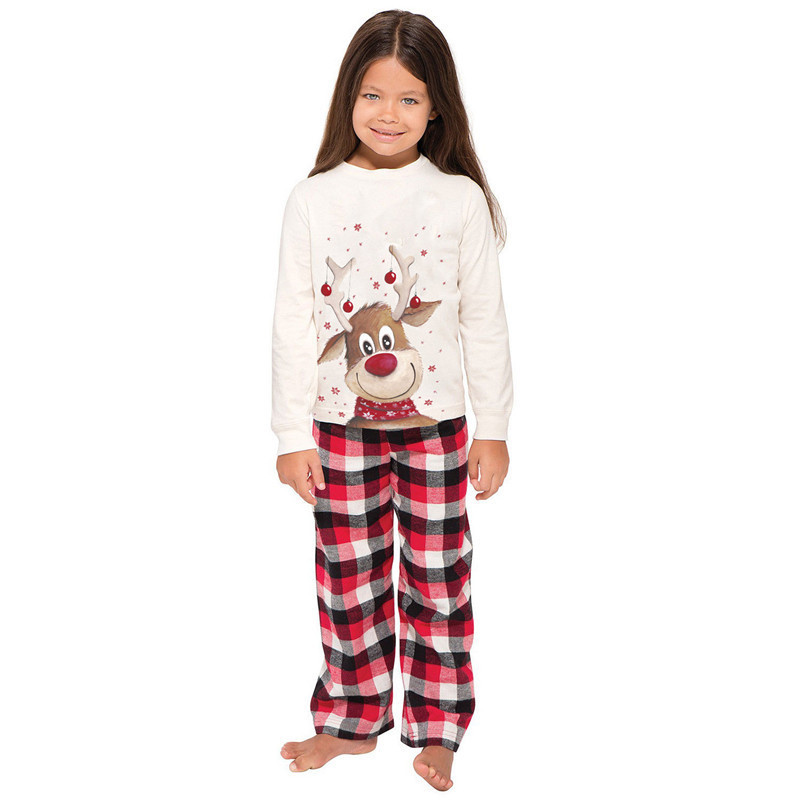 New Christmas Family Wear Mom And Me Clothing Pajamas Dad And Me Outfits Mom With Baby Matching Sleepwear