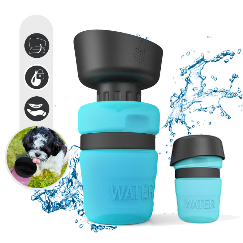 New Arrival Silicone Dog Water Dispenser Lightweight Convenient Outdoor Collapsible Portable Dog Water Bottle