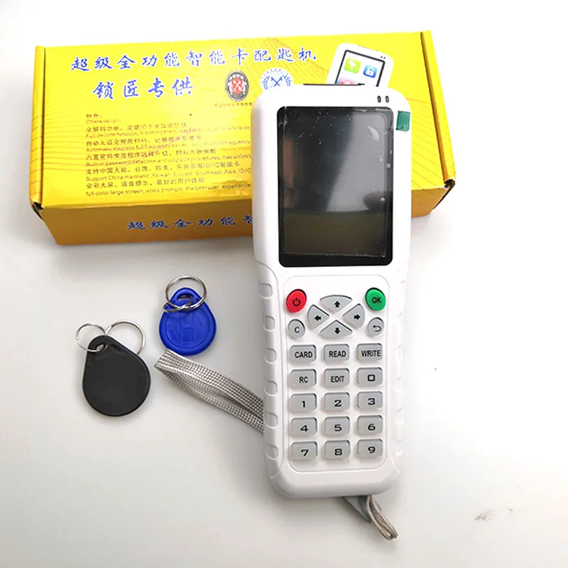TK4100/T5577/EM4305/сменных маркеров UID перезаписываемые RFID считыватель карт Полная панель расшифровки жидкокристаллического дисплея Функция IC ID карты Дубликатор копировальный аппарат