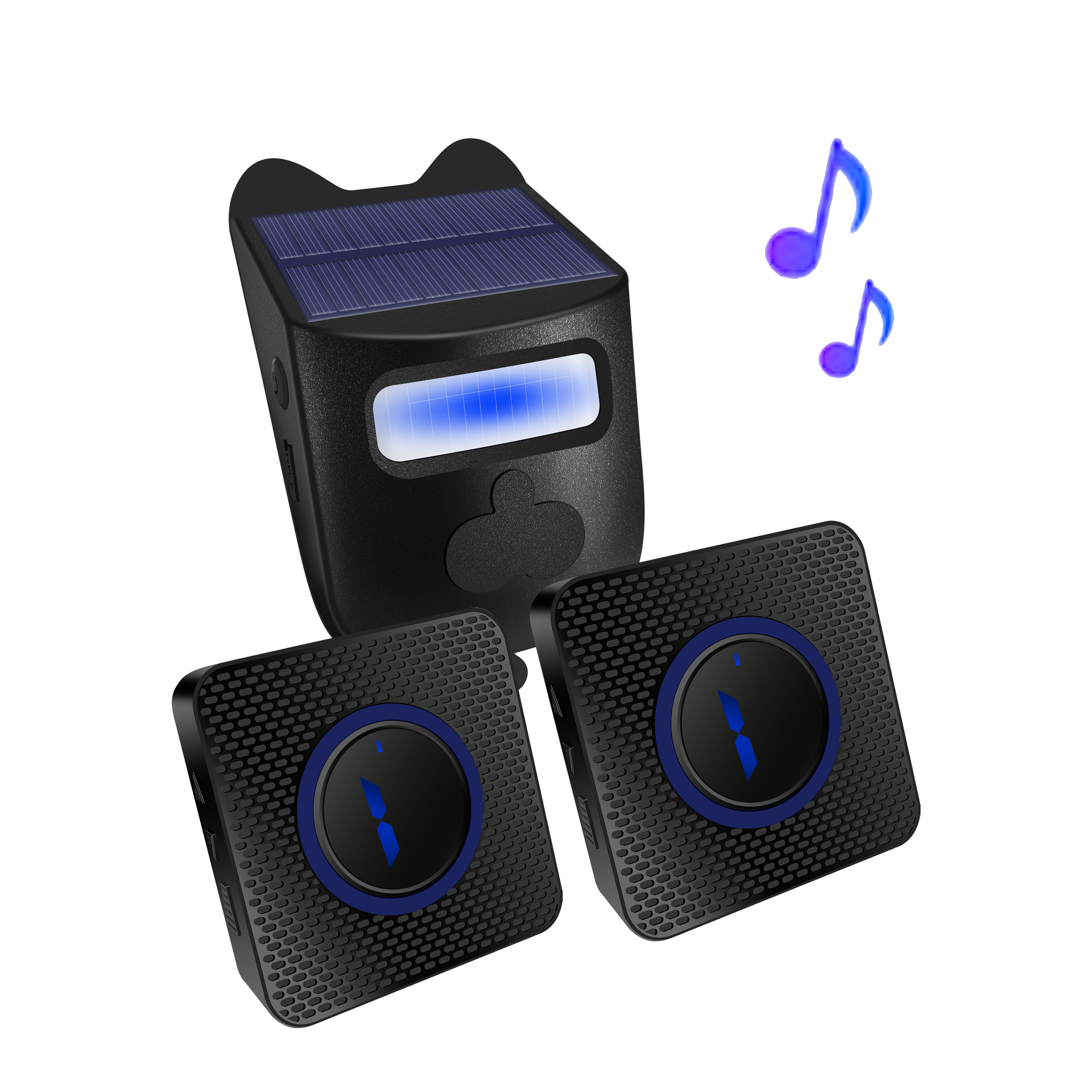 Long Range Wireless Security Motion Detector Driveway Alarm Portable Door Chime Bell Alert Outdoor Waterproof