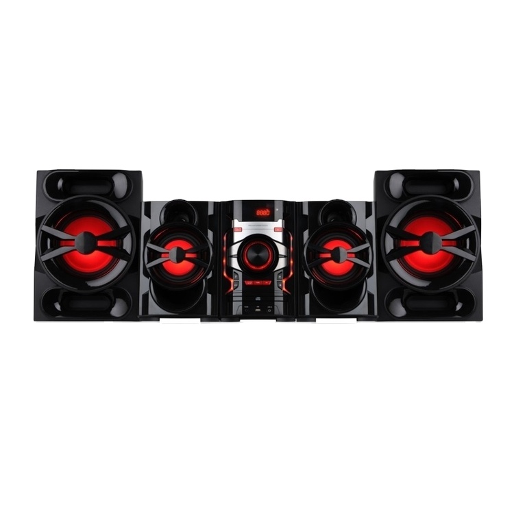 Высококачественный деревянный + пластиковый материал красный синий Sourround Sound Mini Hifi комбинированный Dvd-плеер