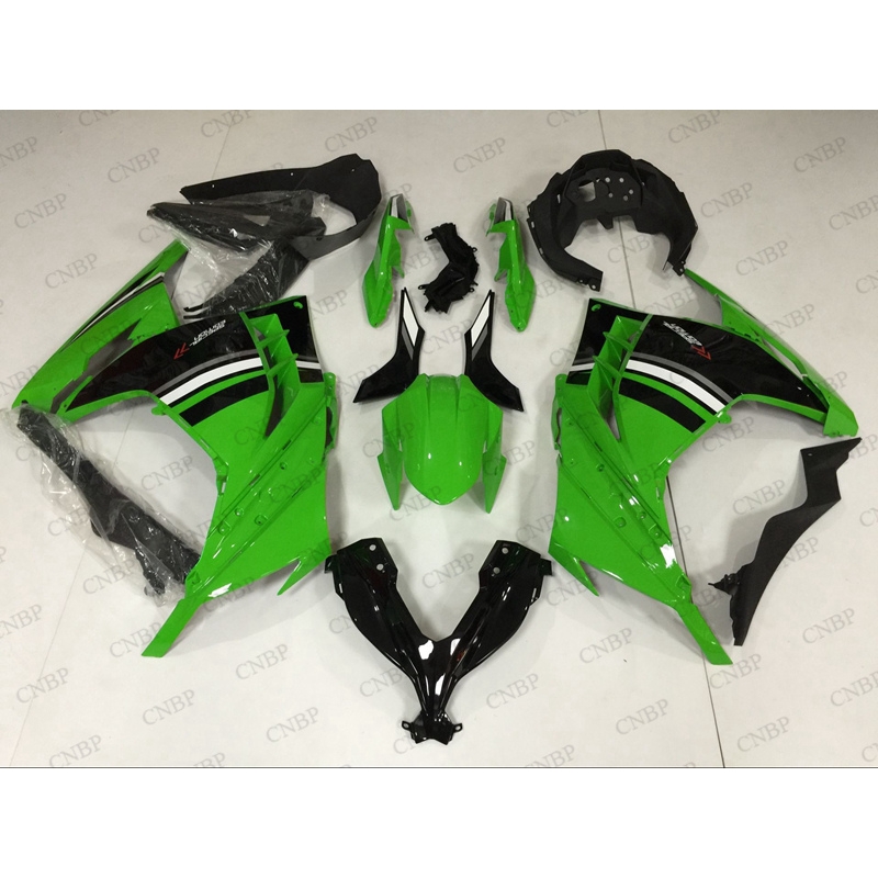 EX 300 Ninja 13 14 Пластиковые обтекатели EX300 2015 Обтекатели EX 300 Ninja 2013 - 2017 комплекты для тела зеленый черный