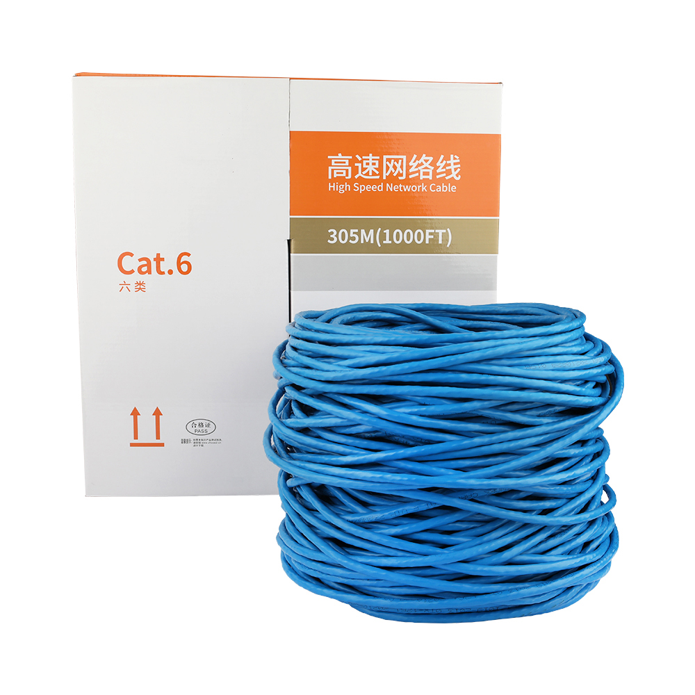 OEM логотип 305 м коробка UTP FTP SFTP Cat 5E 6A 6 кабель Cat5E Cat6A Cat6 сетевой Ethernet кабель