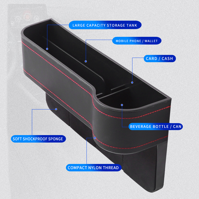 Auto Crevice Gear Seat Storage Box Cup Holder Organizer With Car Gap Storage Box