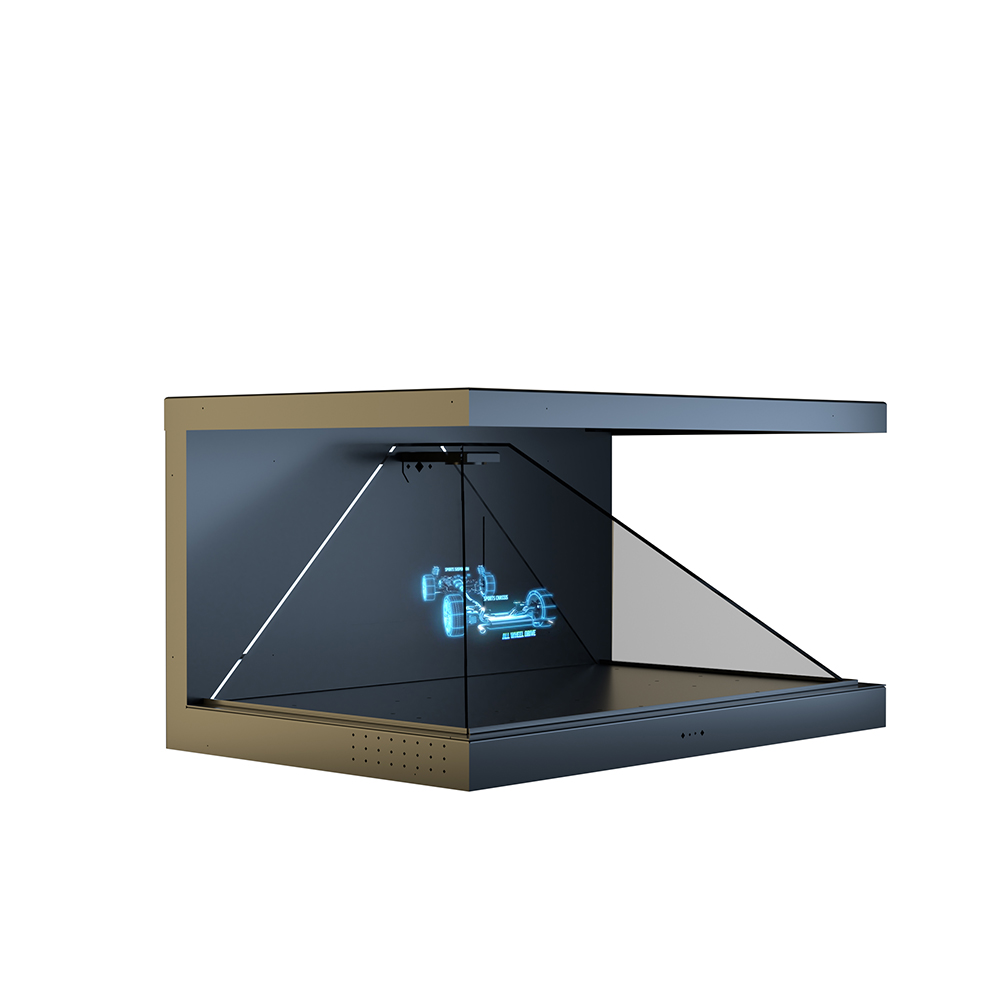 VISTA HOLO high end advertising promotion table booth counter, promotion table with 3d floating advertising display