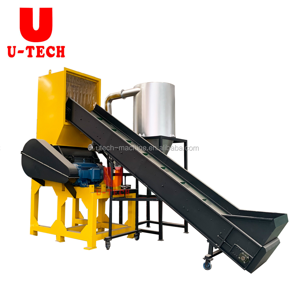 Автоматический измельчитель маленький PP HDPE ПЭТ порошок шлифовальная машина Пластиковая дробилка переработанная пластиковая бутылка дробилка