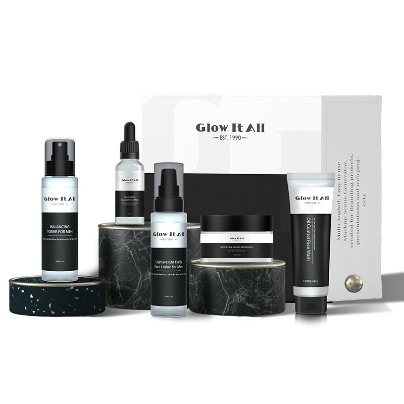 Private Label Moisturizing Deep Cleaning Refreshing Lift Firming Anti-aging Face Skin Care Men skincare set