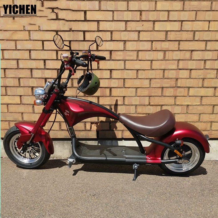 YICHEN Bicicletas Eletricas Unfold High Quality E-Chopper M1 Retro Style Citycoco 30mph Wide Wheel Electric Scooter