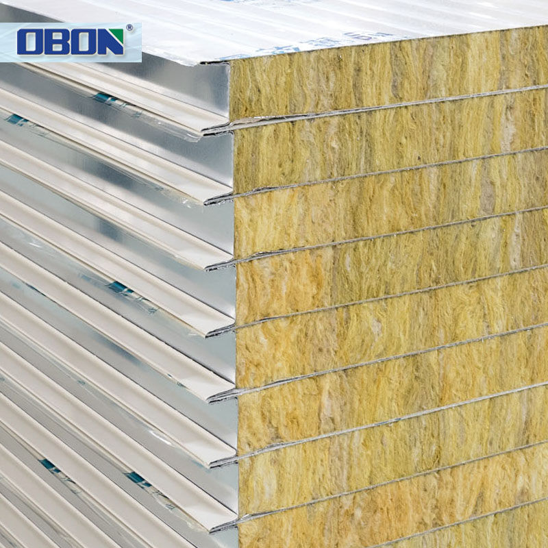 OBON Lightweight Fireproof and Sound rock wool Thermal Insulation Material For Building