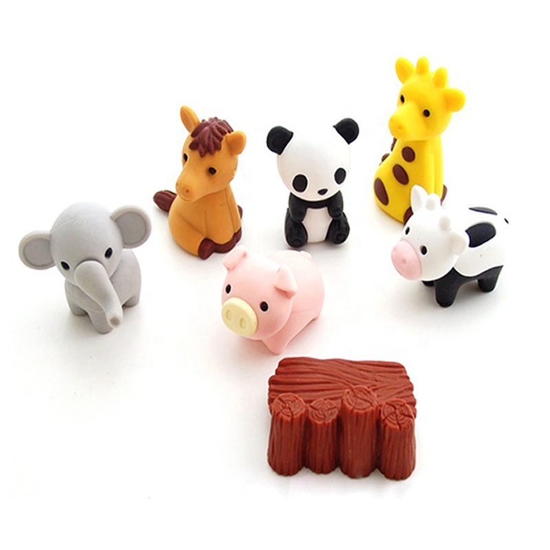 Eraser Manufacturer Animal Erasers Multi Cute Animal Shape Mini Novelty Erasers for Classroom Rewards Party Favors Games Prizes