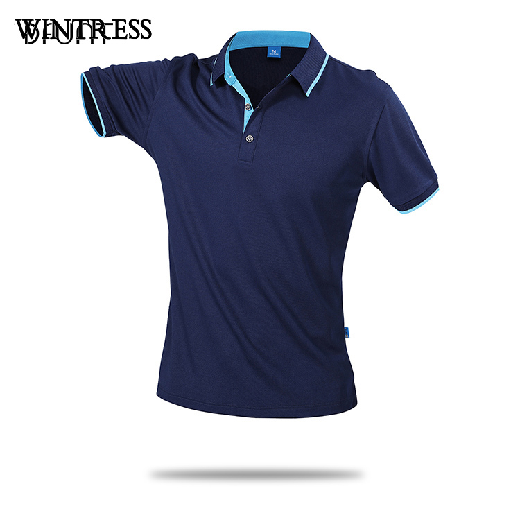 Wintress изготовленный на заказ для мужчин команда однотонный Навальный темно-синяя футболка-поло рубашки для мальчиков с вышитым логотипом