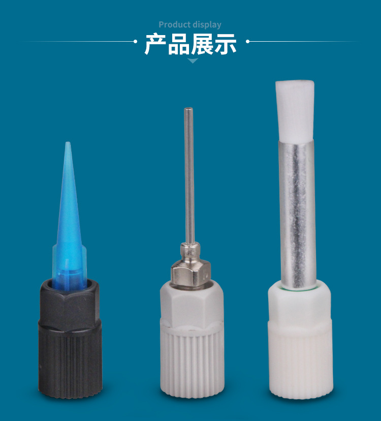 Black Plastic Static Mixer adapter AB epoxy adhesive static mixing pipe adapter connecting static mixer and dispensing needle