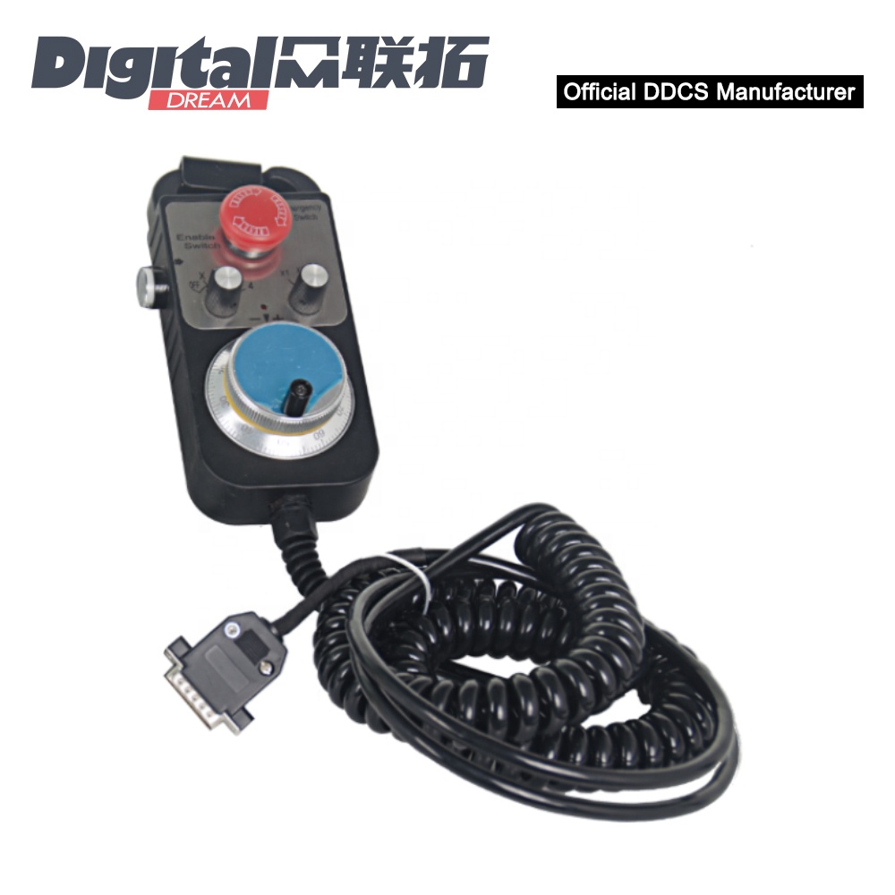 Подвесная ручка с кнопкой E-stop для DDCS V3.1 CNC, цифровой ручной контроллер движения для фрезерного станка