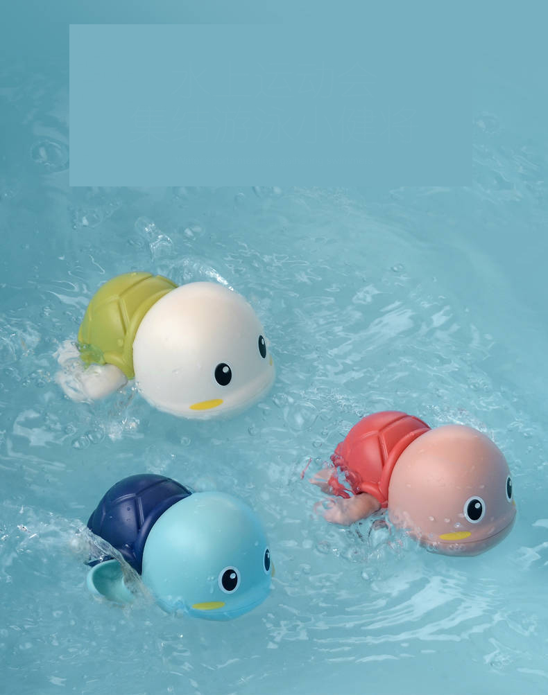 2021 Hot Children Wash Plaything Cute Animals Windup Toy Baby Water Swimming Bath Toys For Infant