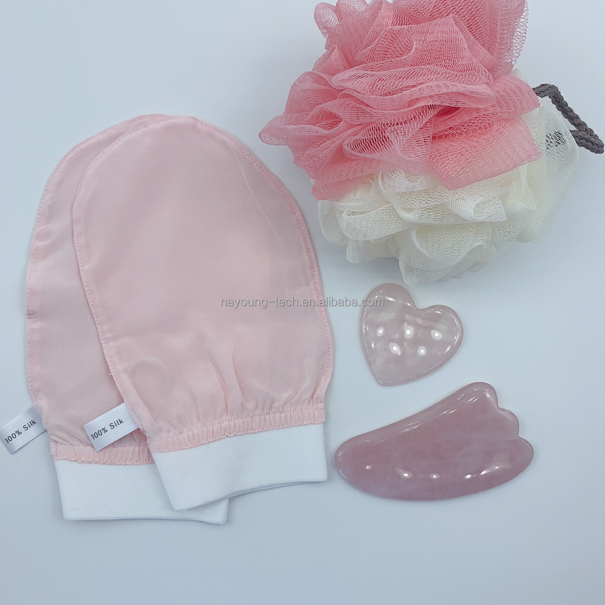 Turkish Silk Exfoliating Body Mitt Customized Moroccan Hammam Bath Scrub Rayon Viscose Bath Scrub Glove Mitt