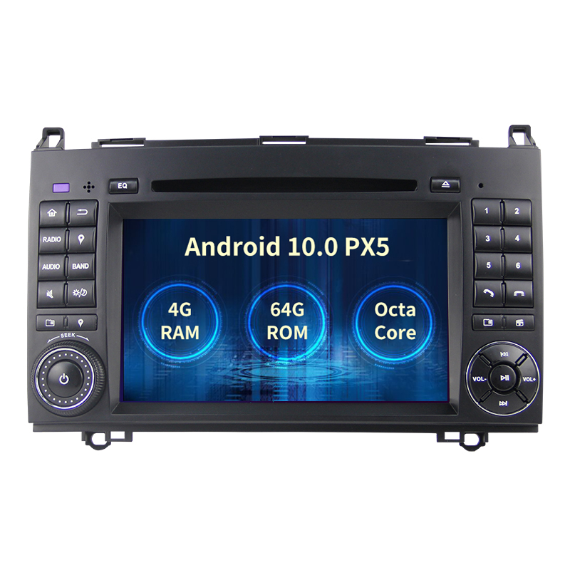 KSAOTU 7" Android 10.0 car multimedia player Octa core DSP TPMS DAB+ 4G for Mercedes Benz A W169 B W245 B200 Vito Viano Sprinter