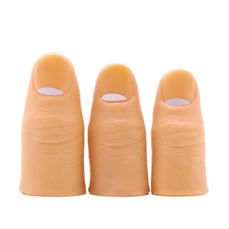 fake thumb tip magic trick reality magician finger thumb tip with red silk magic props