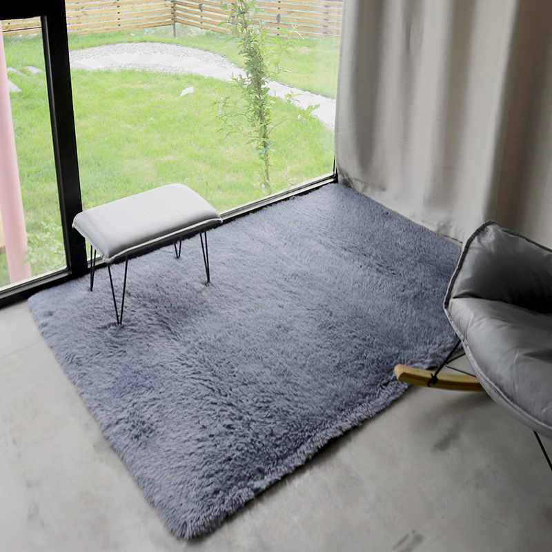 Carpet living room mixed color tie-dyed carpet silk wool tea table Nordic Wool Carpets Living Room