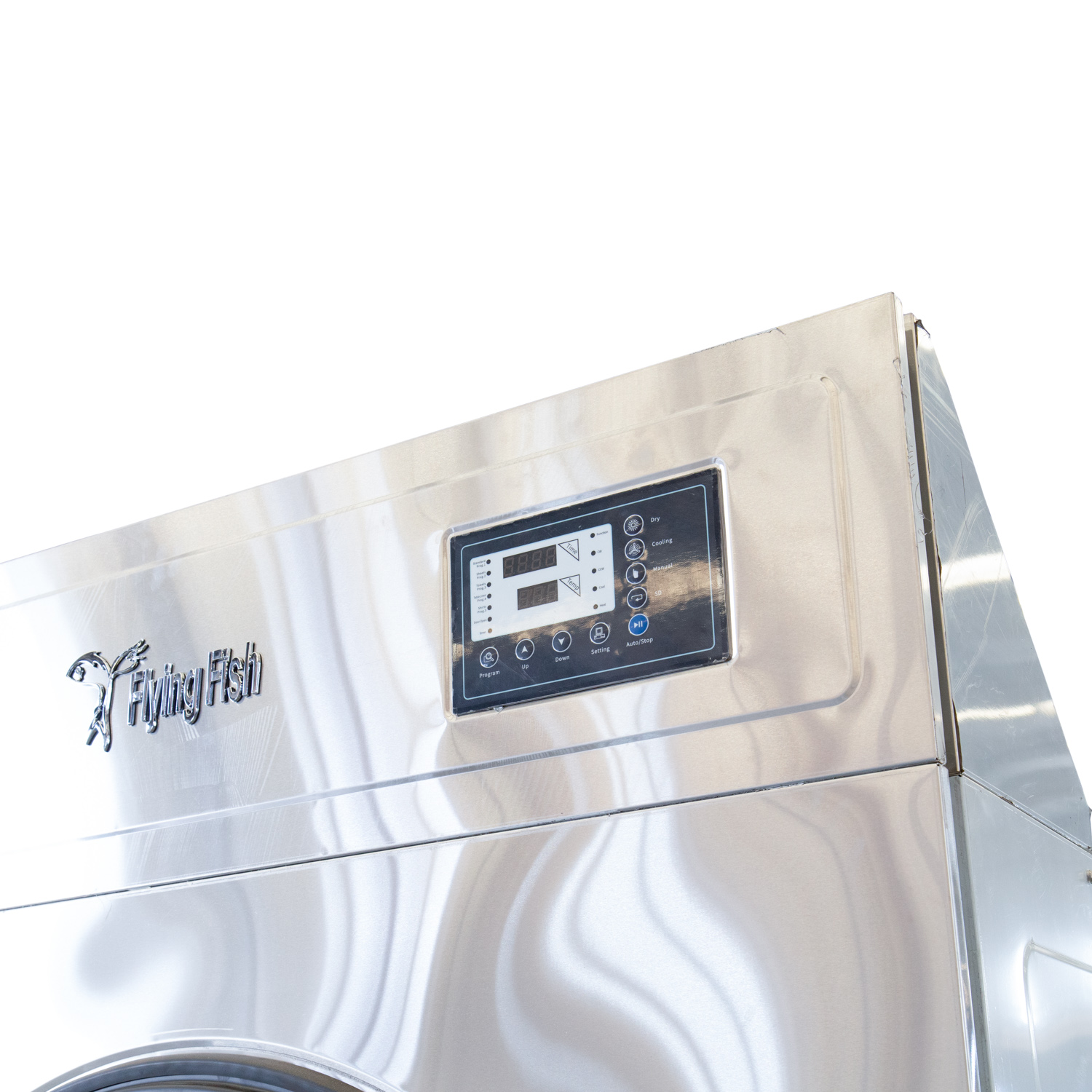 Freestanding type front loading tumble dryer for laundry shop