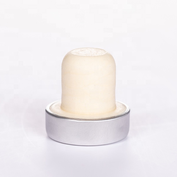 Custom size Wholesale Airtight Whiskey T-Top Synthetic Cork Stoppers for Liquor Glass Bottles