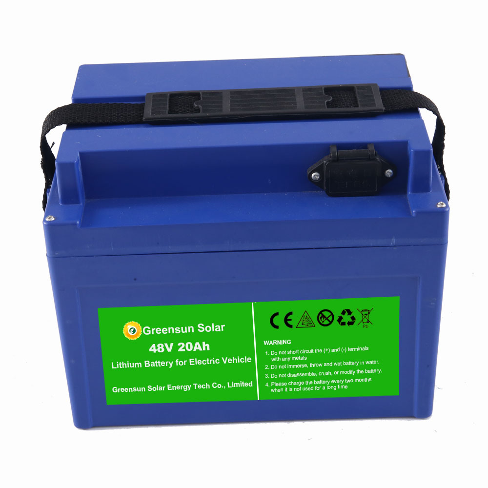 Greensun Горячая продажа 48v портативный аккумулятор литий-ионный аккумулятор 48v 20ah 30ah 50ah