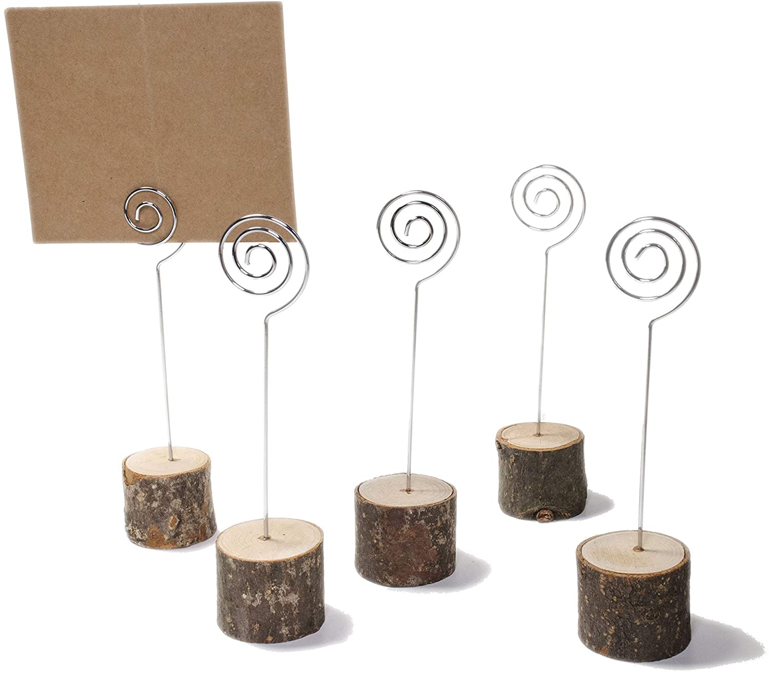 Wooden Name Clips Place Cards Holder for Wedding,Party, Banquet, Photo Display, Picture Hanger