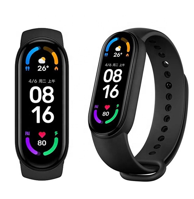 mi smart watch band 6 sports fitness heart rate smart watch global version