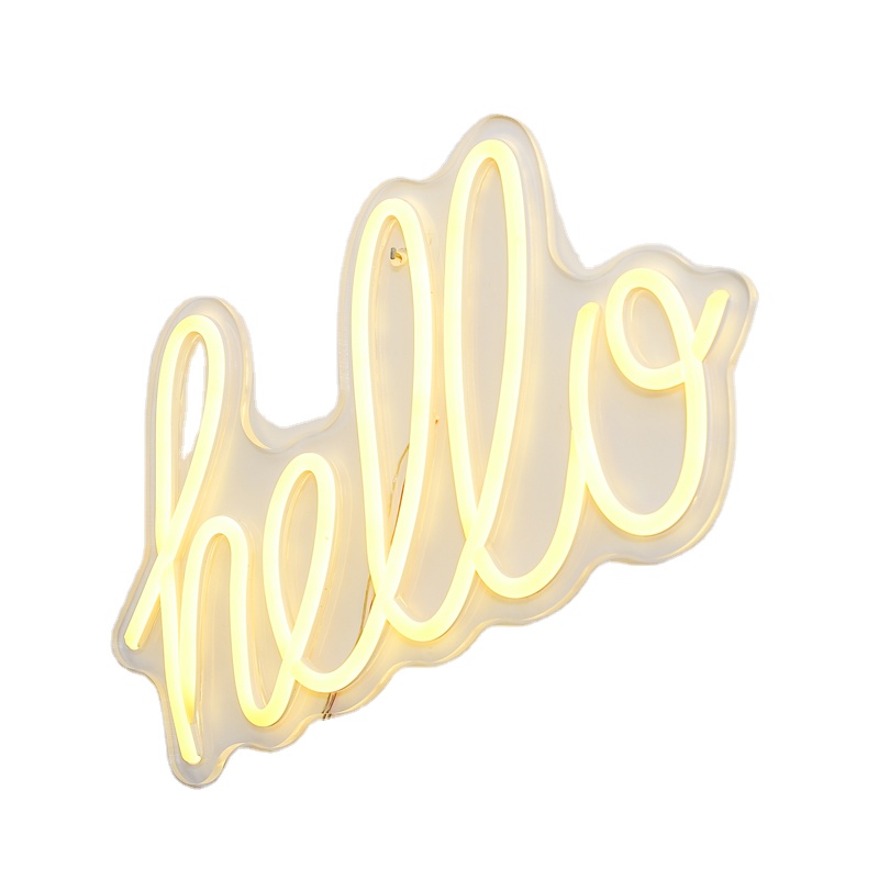Yijiao Customized flex led neon lighting sign for hotel retail shop bar club decoration