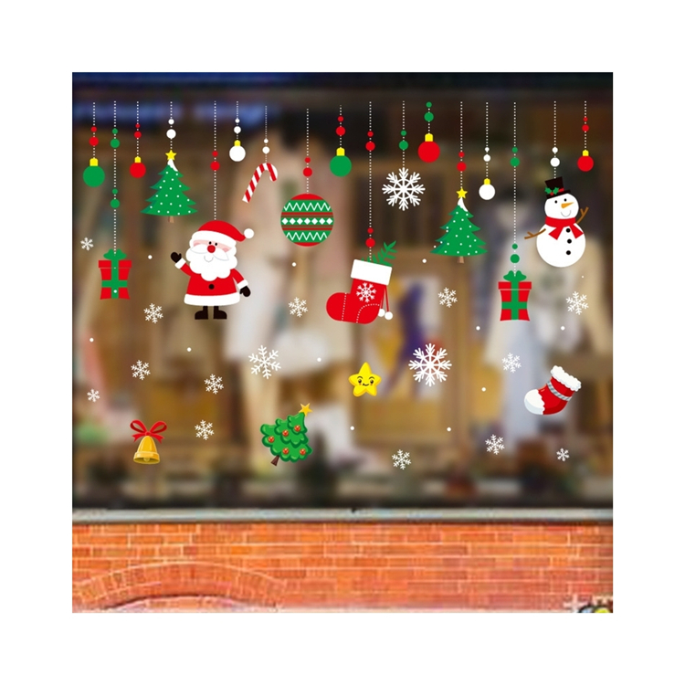 China Manufacturer Tags Window Snowflake Window Stickers PVC Christmas Sticker