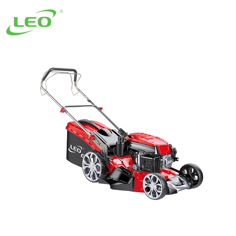 Лидер продаж, самоходная газонокосилка LEO LM48Z-2L, электрическая газонокосилка 3 в 1, бензиновая газонокосилка