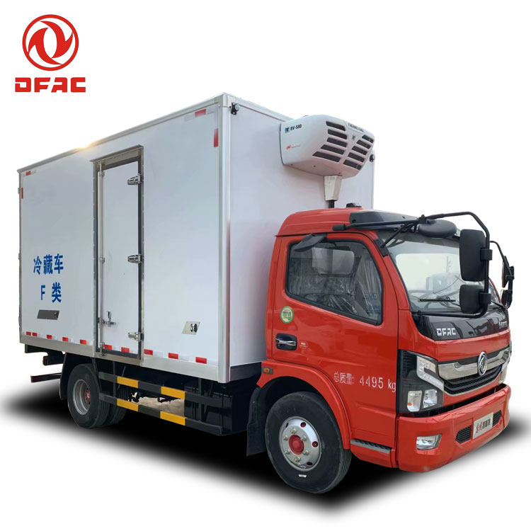 Dongfeng, 5,1 м, л.с., холодильная фургон, 6 тонн, 7 тонн, 8 тонн, морозильная камера, охлаждающая цепь, холодильная машина с крючками для перевозки мяса