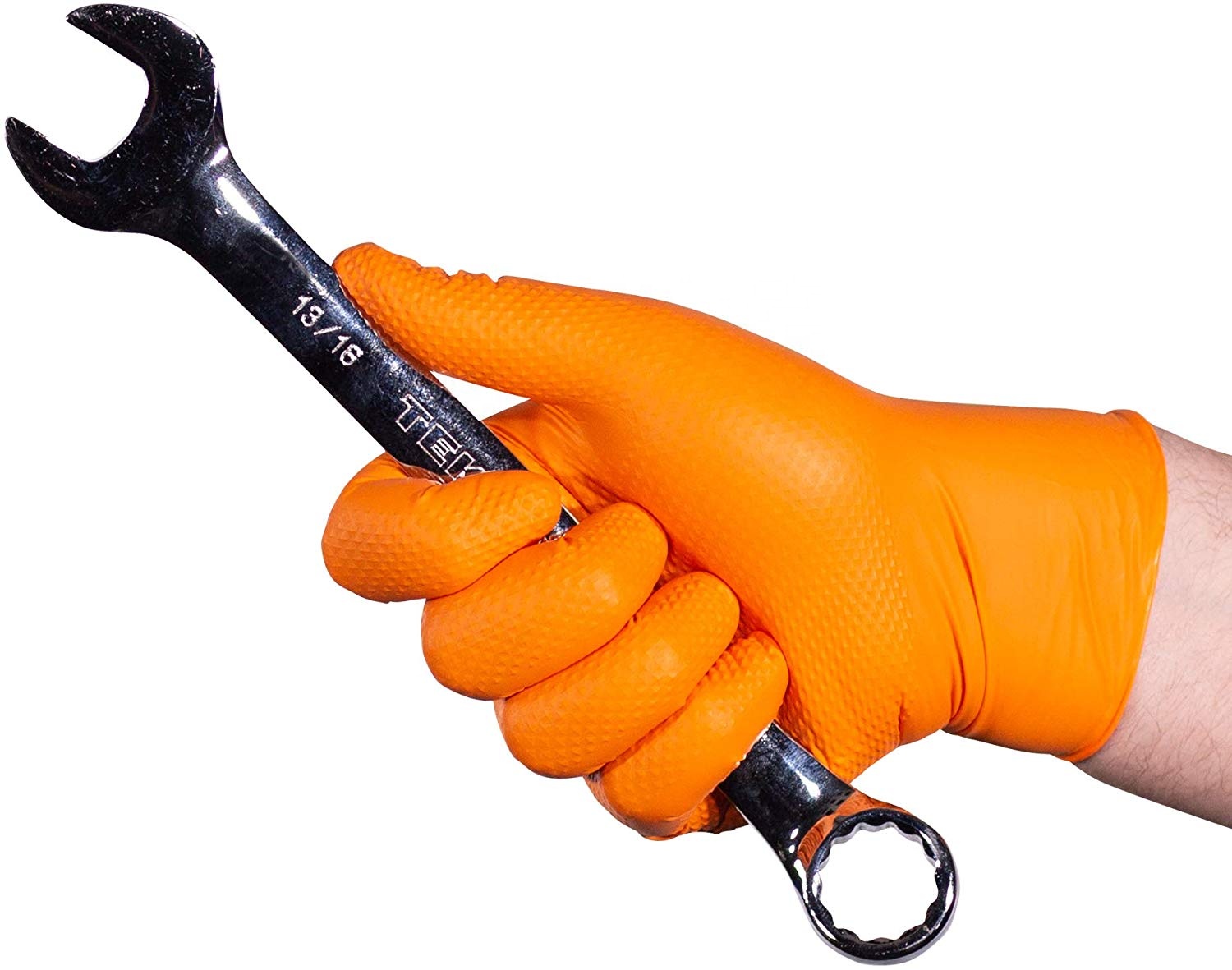 XingYu Disposable diamond Mechanic Gloves Mechanic Working Protective Heavy Duty Gloves Oil Resistance Work Nitrile Gloves