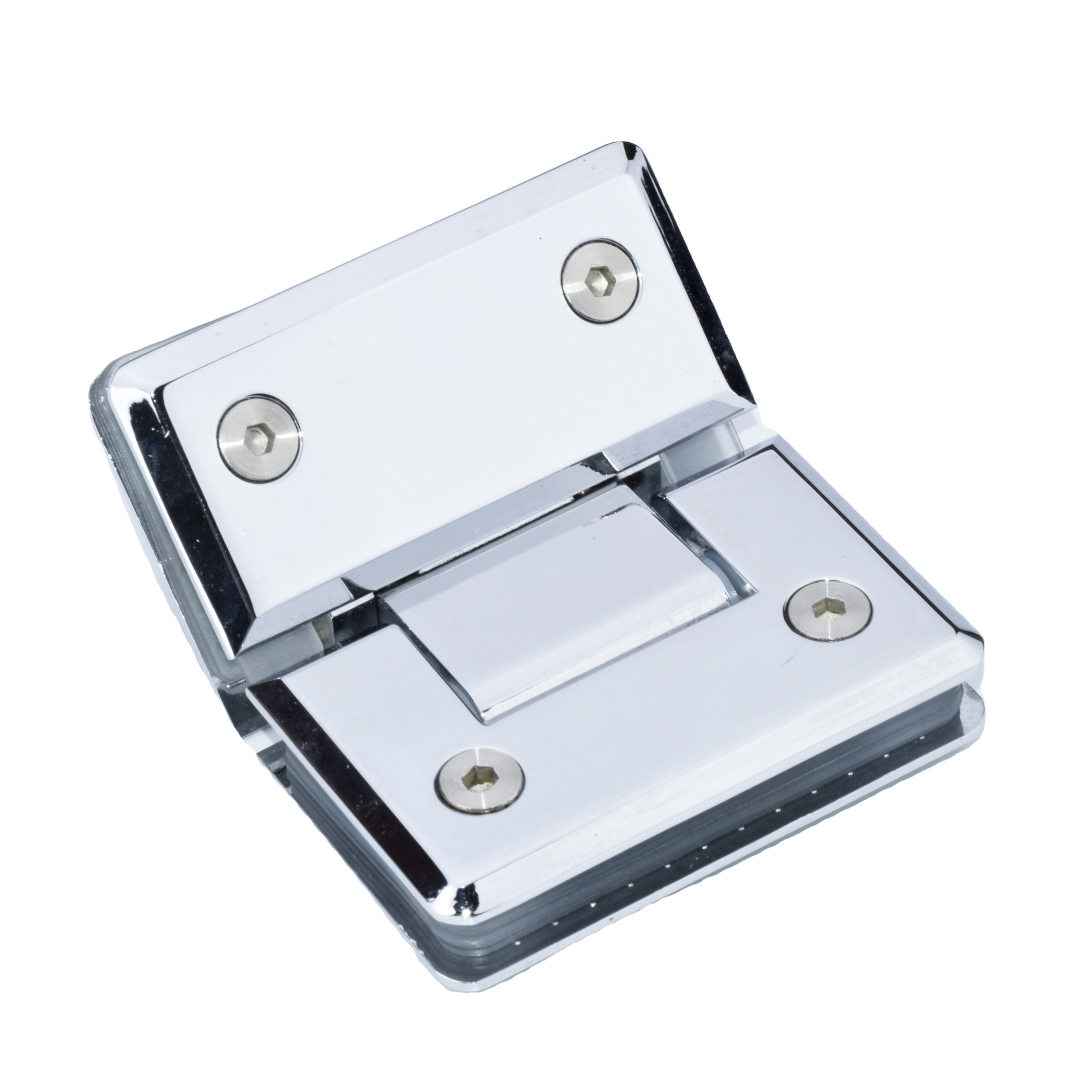Shower Solid Casting Zinc alloy grade 8-12mm Toughened Glass To Glass 135 degree shower Hinge