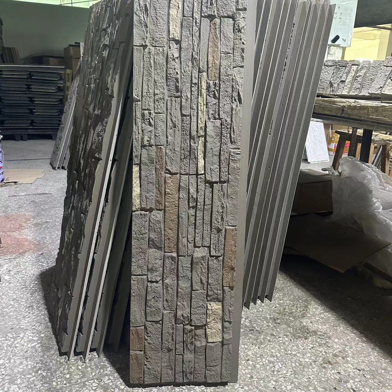 Free Sample!! Hot Selling Waterproof Lightweight PU Cultural Stone Similar with Natural Stone for Home Decoration