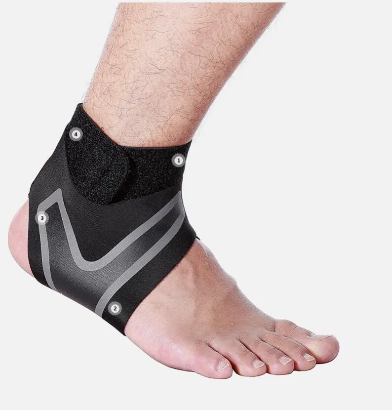 2022 Amazon Customized logo Adjustable ankle protector brace ankle support braces