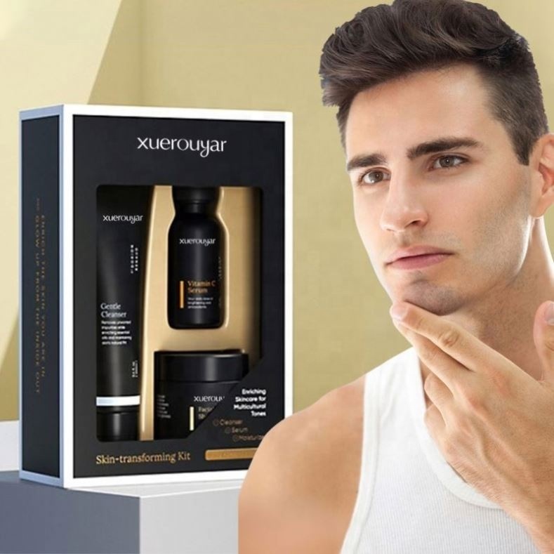 Three Piece Whitening Moisturizing Repair Moisturizing Cream Lotion Man Face Wash Men Skin Care Set