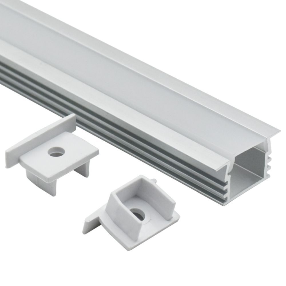 16*12mm track rail system Recessed mounted aluminium profile light for led strip