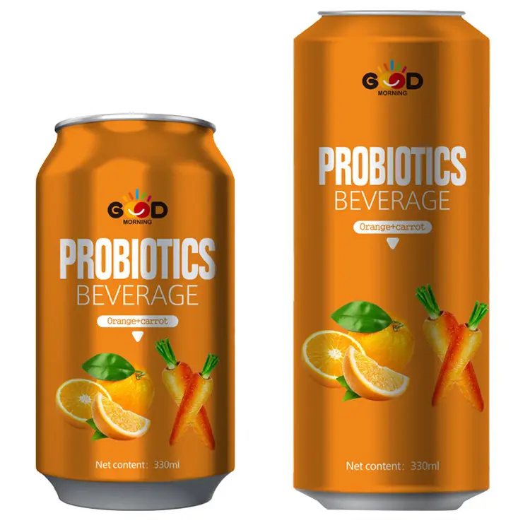 new label HALAL BRC certification probiotics fruit vegetable juice drink 330ml