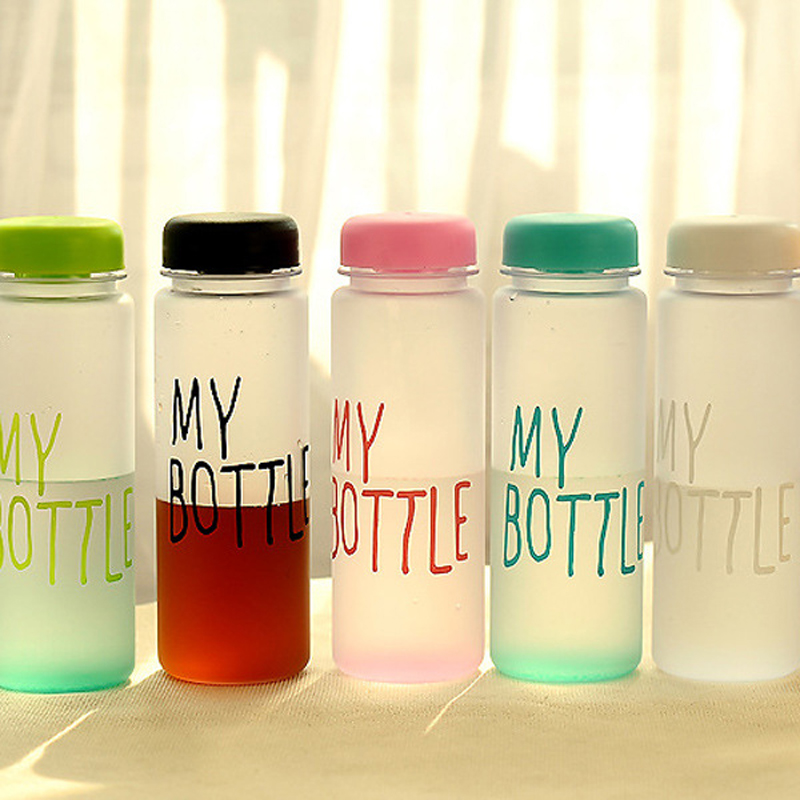 My Bottle 500ml Sustainable Sport Fashion Cycling Plastic or High Borosilicate Glass Water Bottle