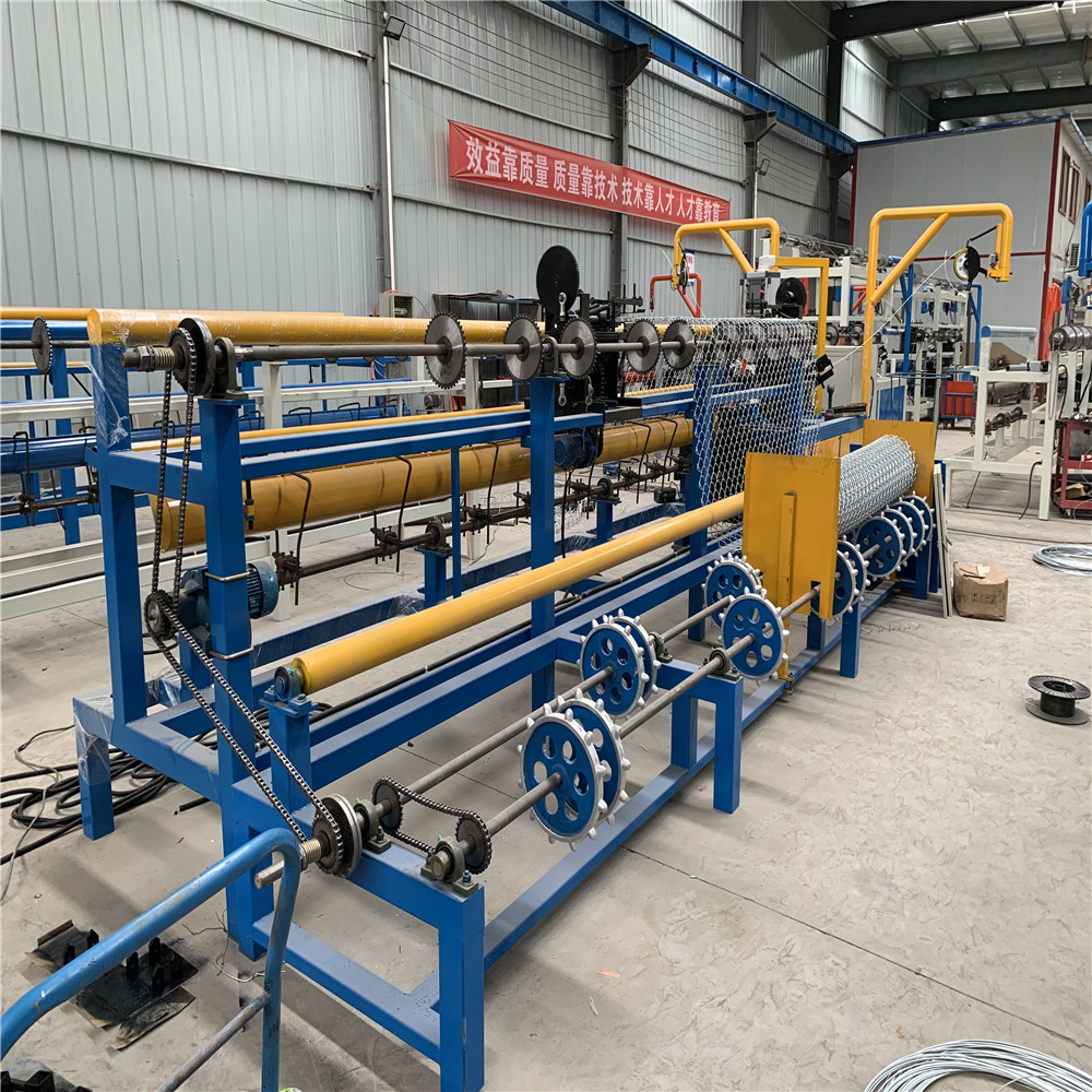 plc control chain link fence machine fully automatic anping