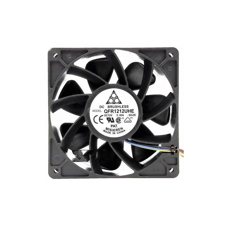 Майнер Вентилятор охлаждения 120x120x38 7500 об/мин DC12V 5A QFR1212UHE Вентилятор охлаждения Замена 4-контактный разъем для Antminer S7 S9