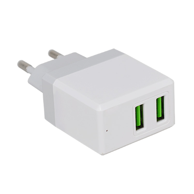 OEM Логотип Путешествия стены зарядное устройство ЕС США Великобритания plug Двойной 5 в 2.4A USB зарядное устройство