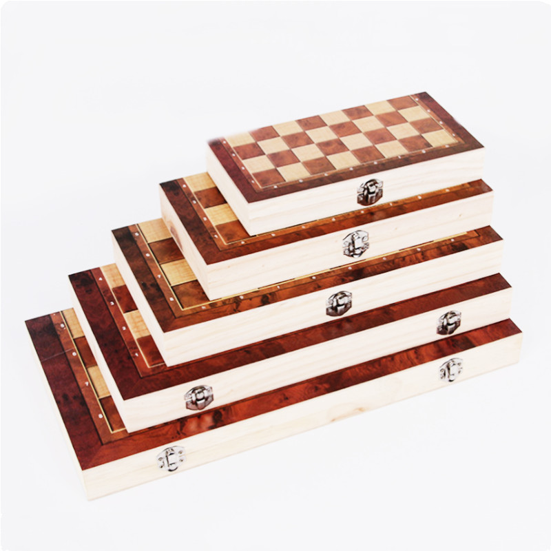 Деревянный дорожный набор шахматных фигур Backgammon с складным футляром для переноски для взрослых и детей ooden Pawn красочные деревянные шахматы, chessman