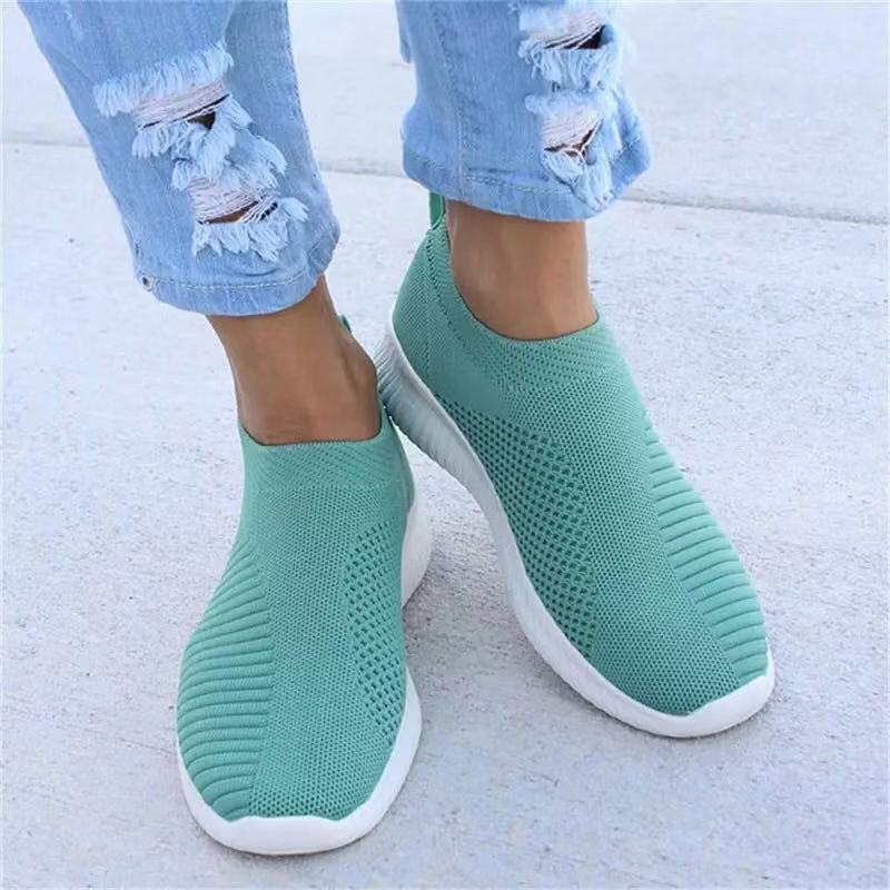 Dropship Quality Light Comfort Sports Walking Outdoor Women Vulcanized Shoes Slip On Shoes For Woman Loafers Shoes Sneakers