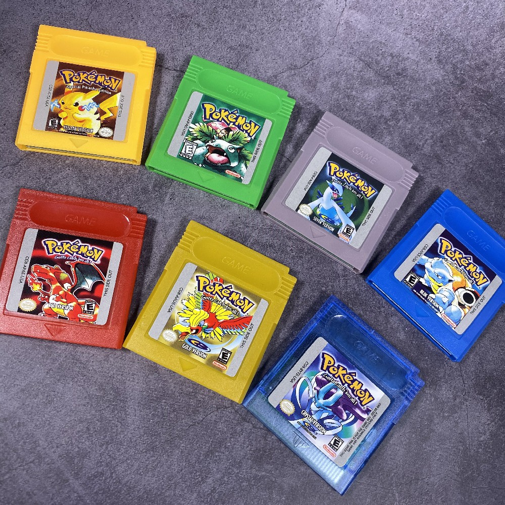 Лидер продаж 2020, высококачественные 7 видов игровых карт Pokemon для игровой консоли gbc